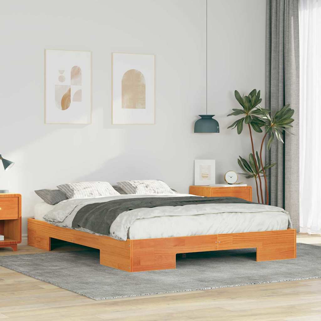 Bed Frame Brown 150 x 200 cm