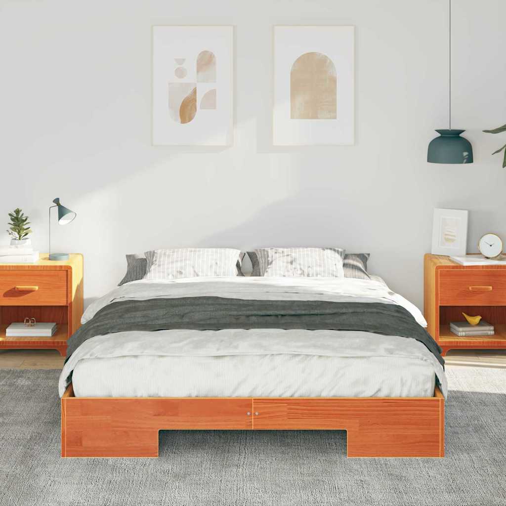 Bed Frame Brown 150 x 200 cm