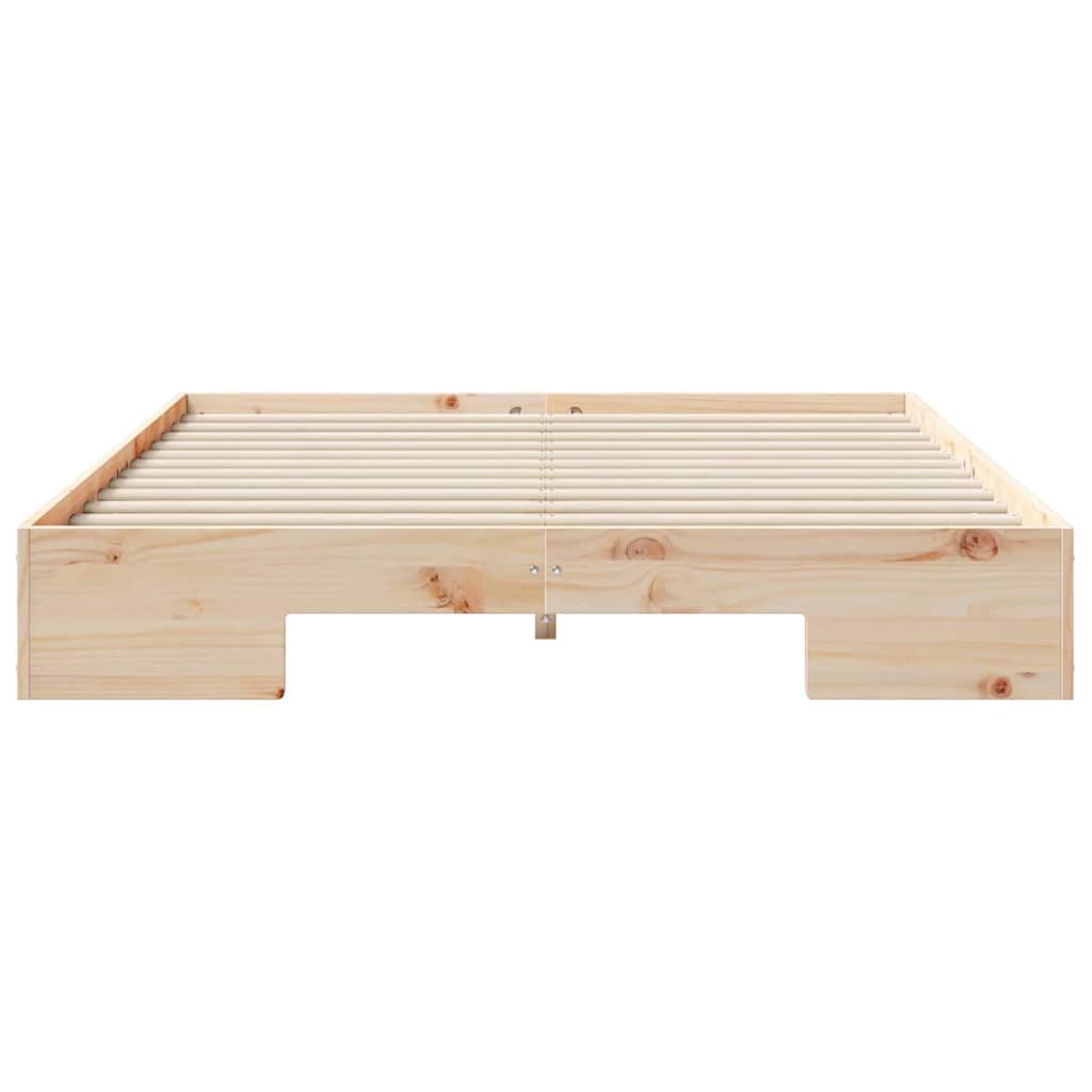 Bed Frame Brown 140 x 200 cm