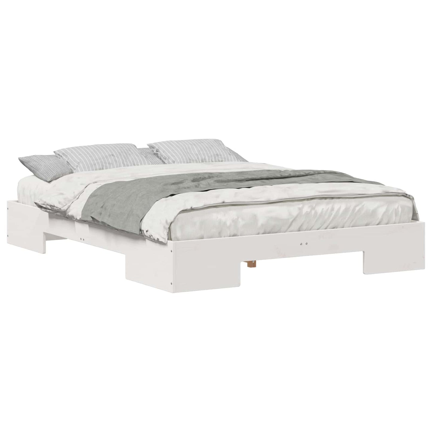 Bed Frame White 140 x 200 cm