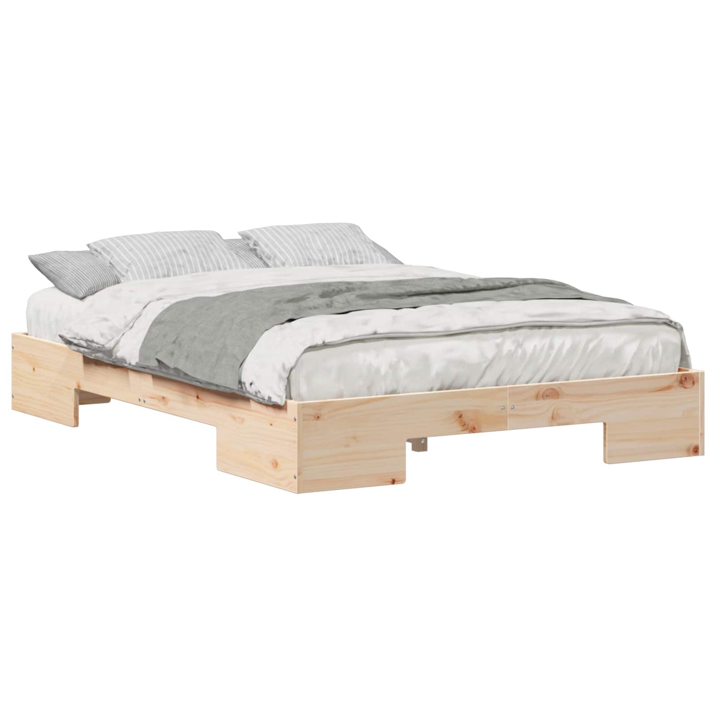 Bed Frame Brown 120 x 200 cm