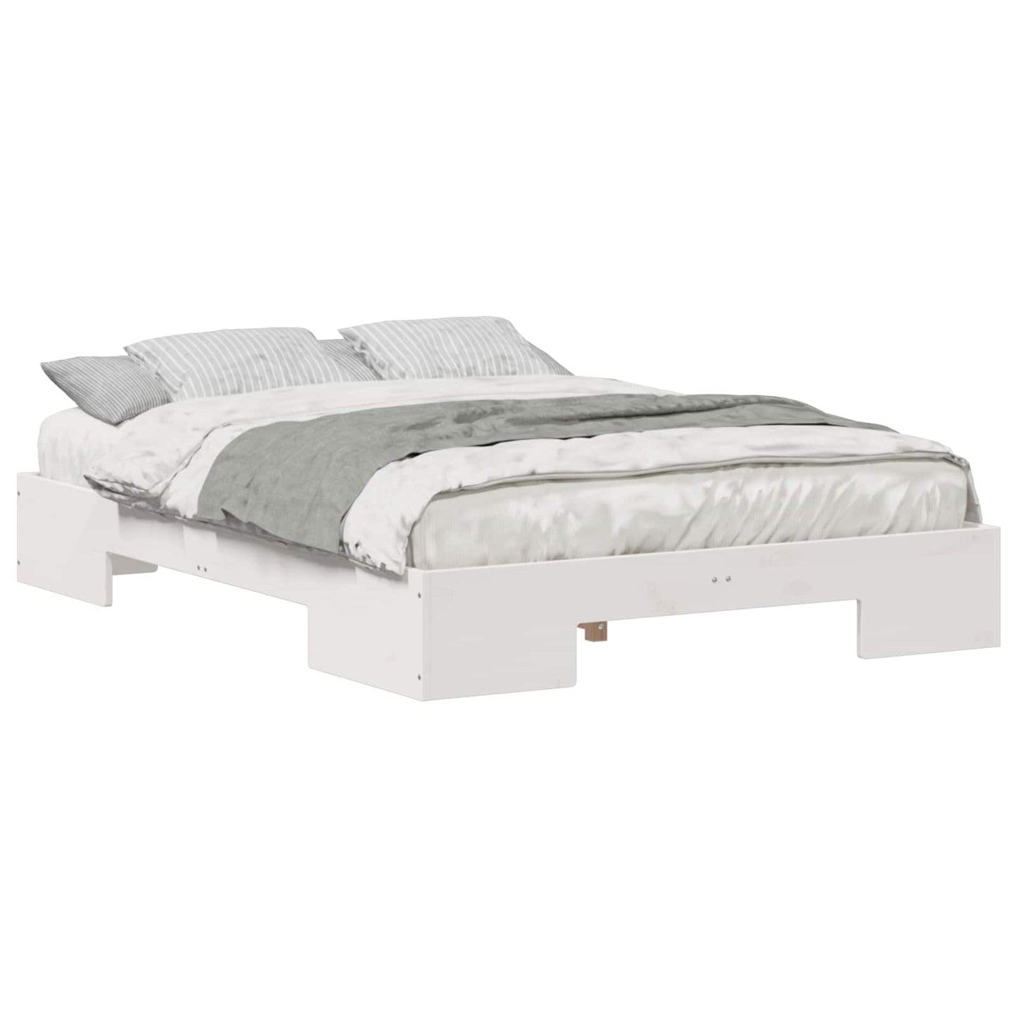 Bed Frame White 140 x 190 cm