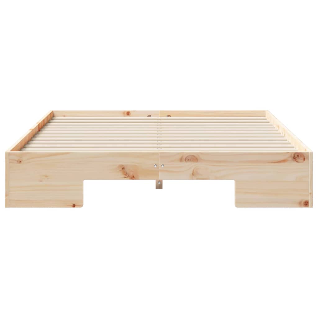 Bed Frame Brown 135 x 190 cm