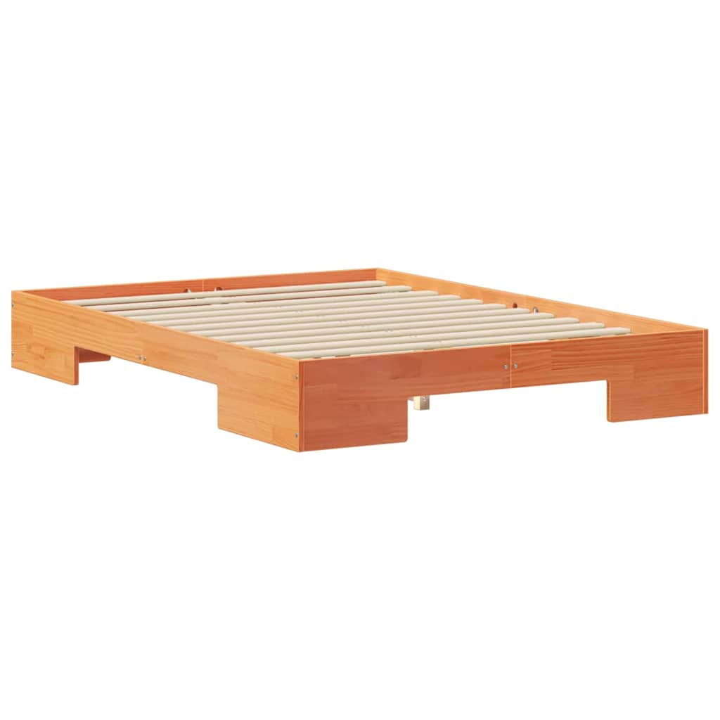 Bed Frame Brown 120 x 190 cm