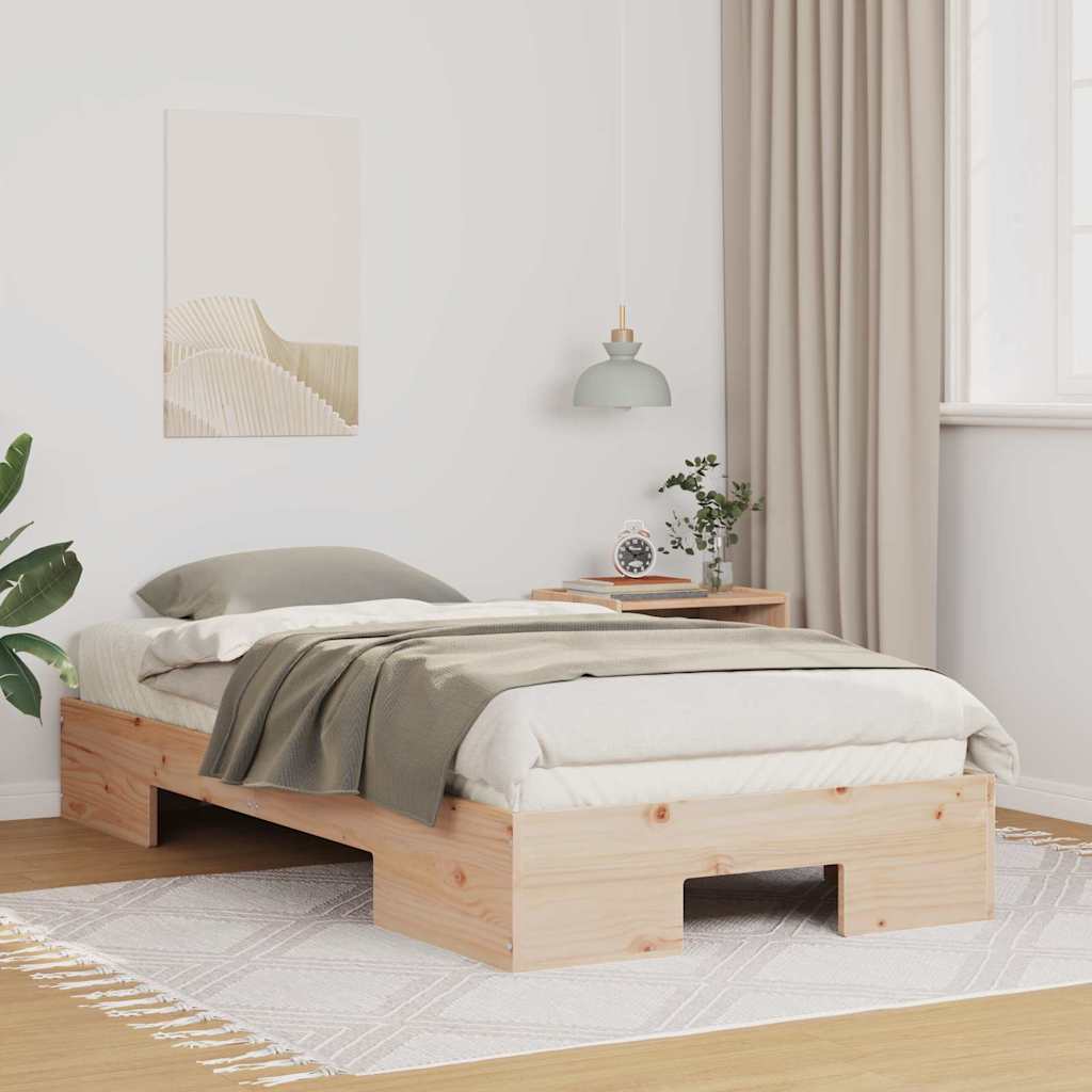 Bed Frame Brown 100 x 200 cm
