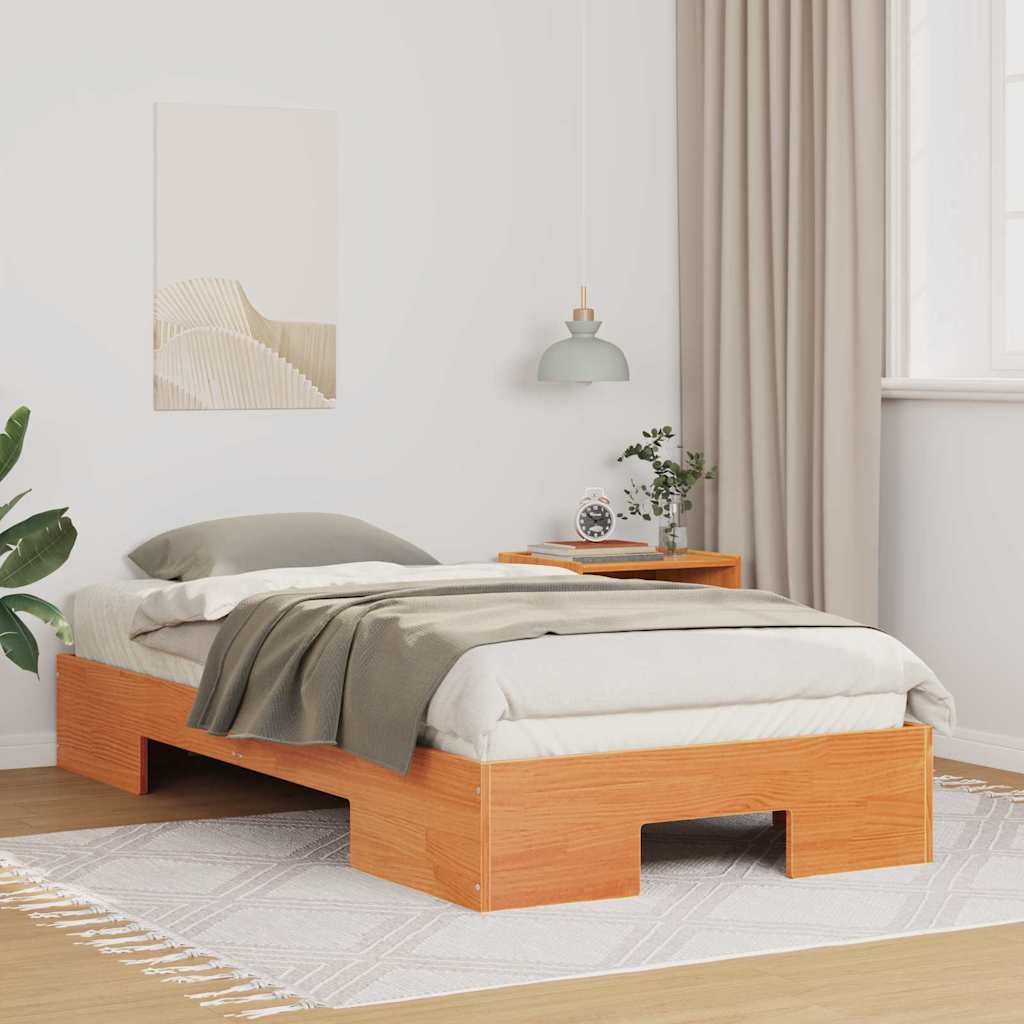 Bed Frame Brown 90 x 200 cm