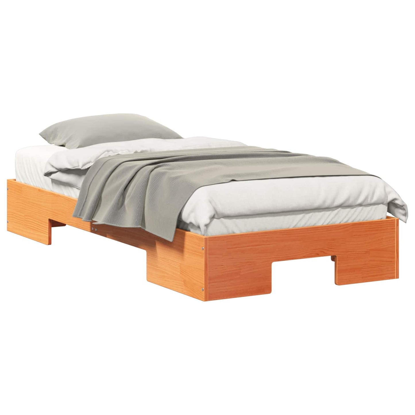 Bed Frame Brown 90 x 200 cm