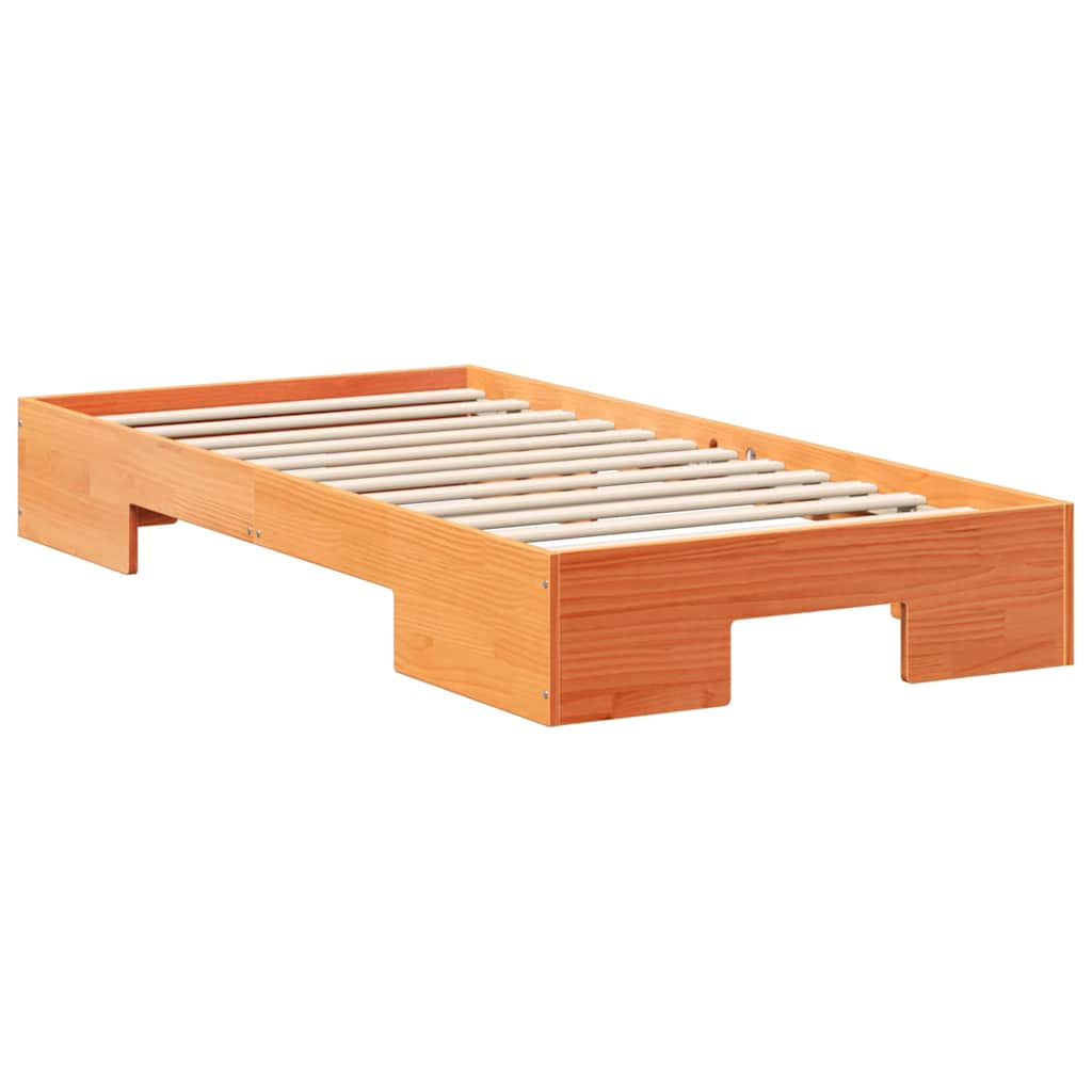 Bed Frame Brown 90 x 200 cm