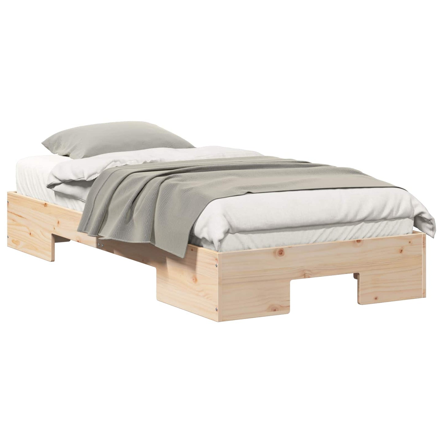 Bed Frame Brown 75 x 190 cm