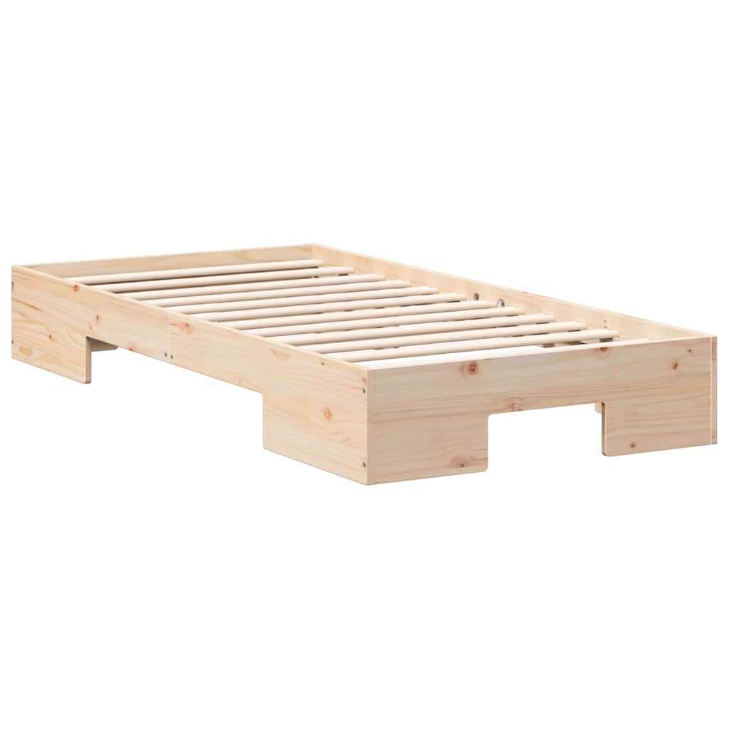Bed Frame Brown 75 x 190 cm