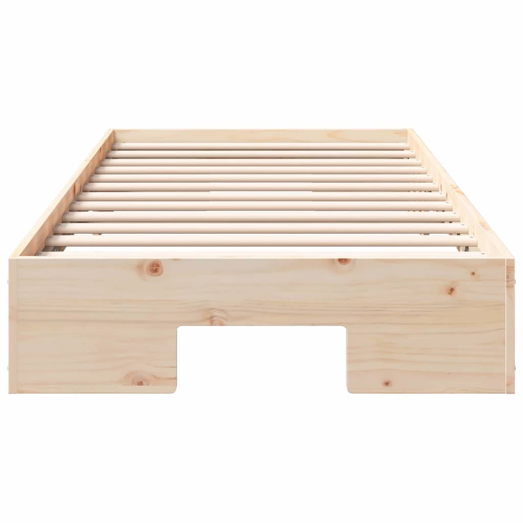 Bed Frame Brown 75 x 190 cm
