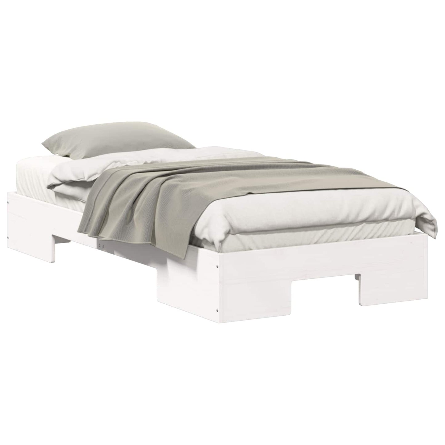 Bed Frame White 75 x 190 cm