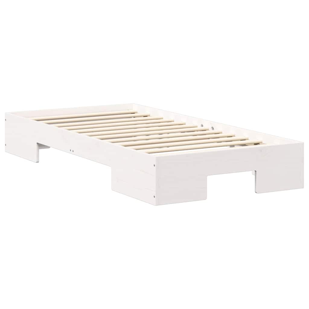 Bed Frame White 75 x 190 cm