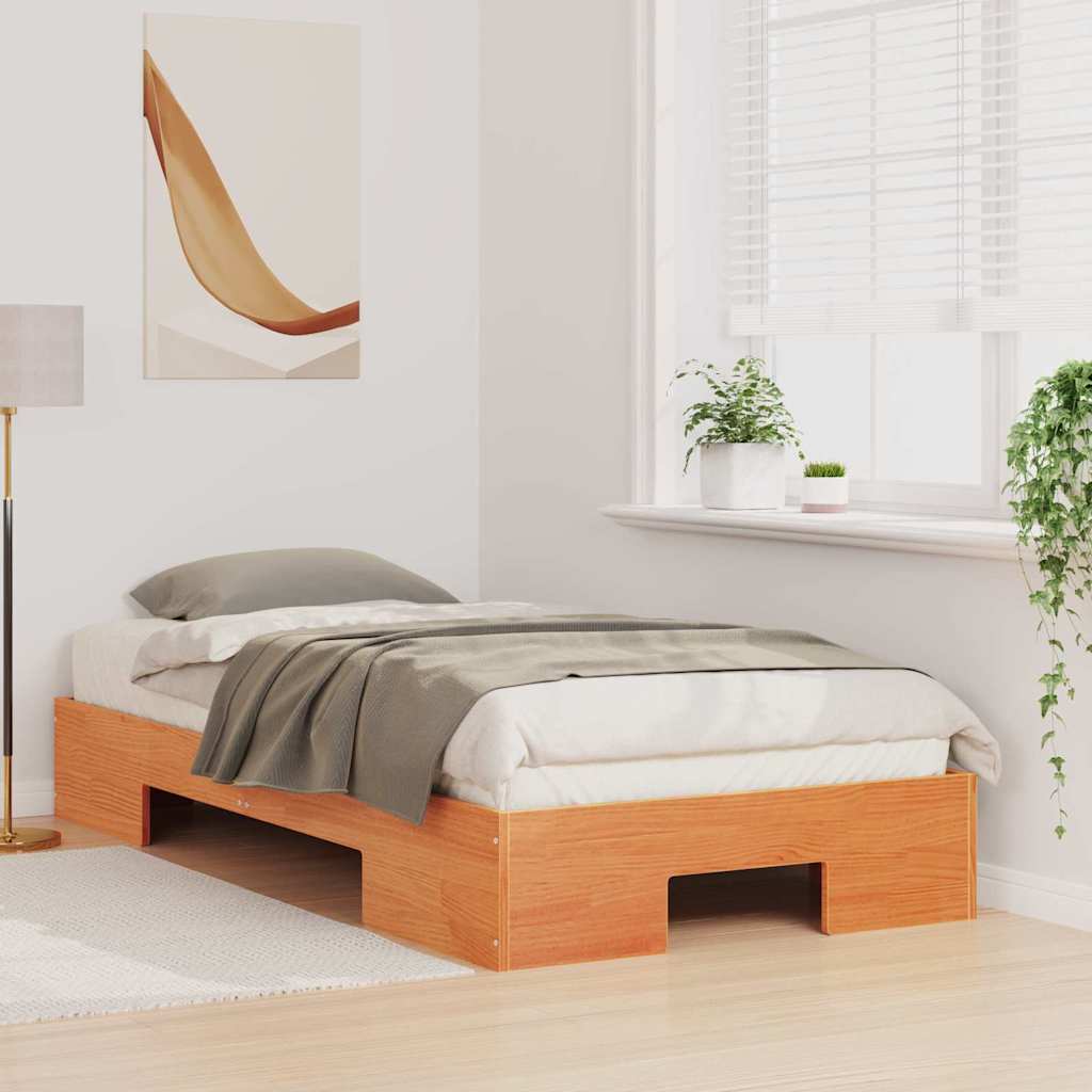 Bed Frame Brown 75 x 190 cm
