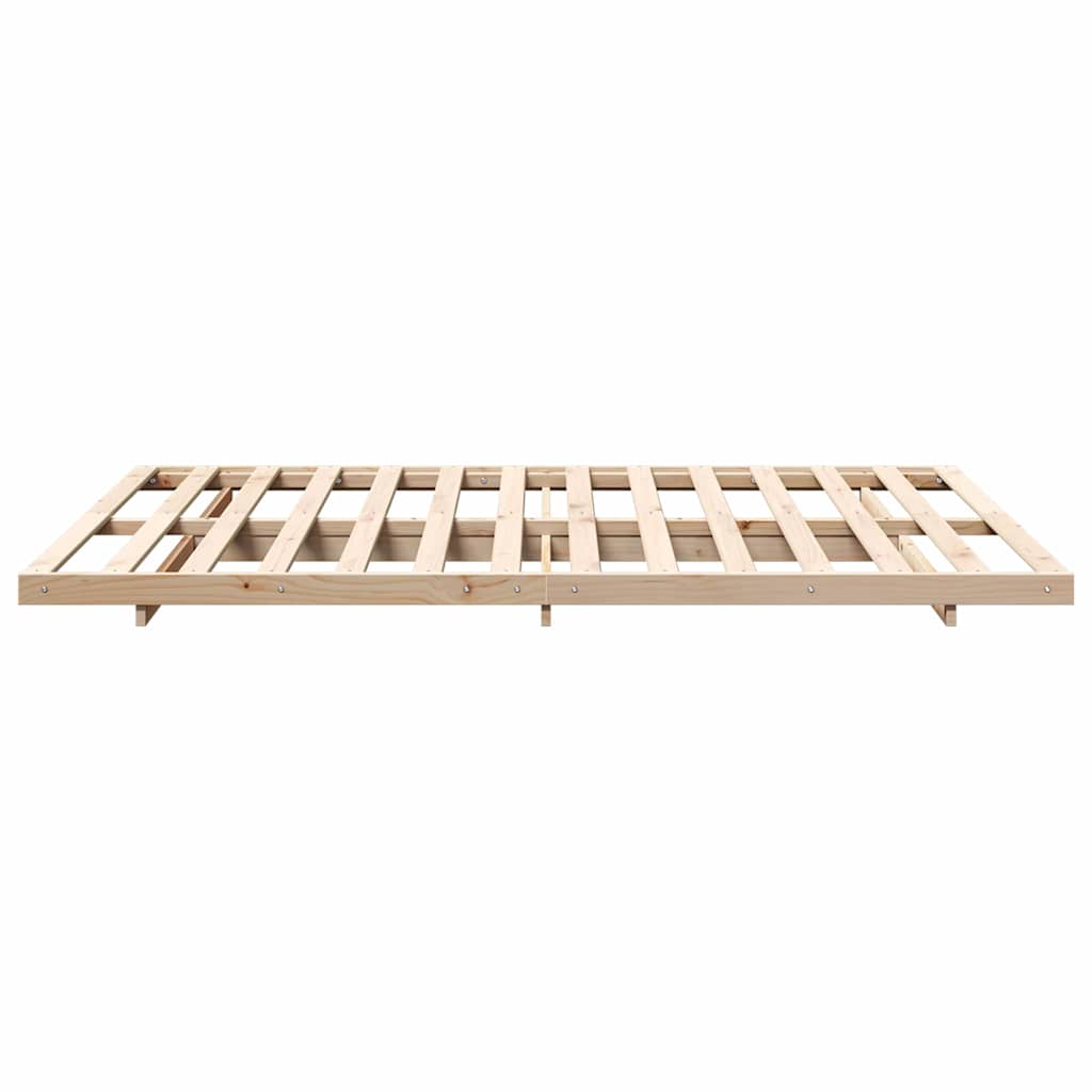Bed Frame Brown 150 x 200 cm Solid Pine Wood