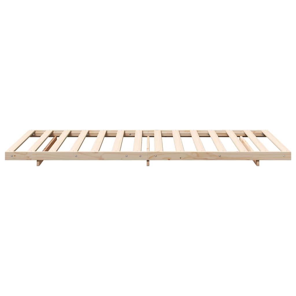 Bed Frame Brown 80 x 220 cm Solid Pine Wood