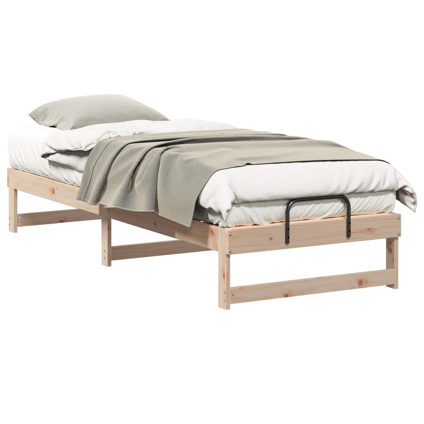 Bed Frame Brown 80 x 200 cm Solid Pine Wood