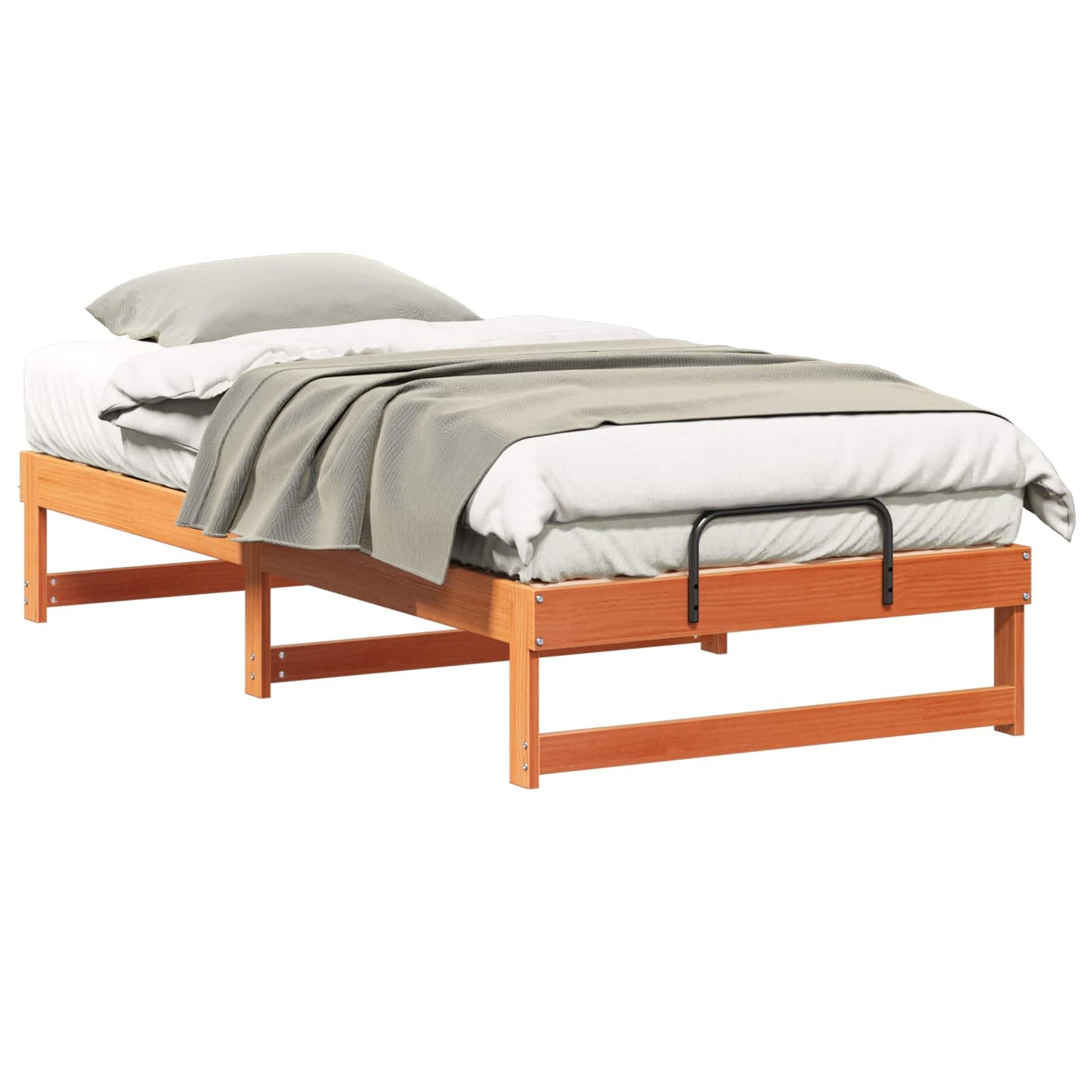 Bed Frame Brown 90 x 190 cm Solid Pine Wood