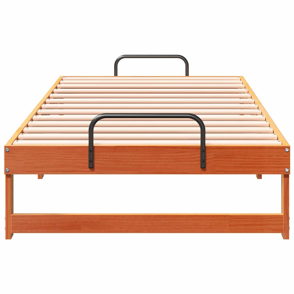 Bed Frame Brown 90 x 190 cm Solid Pine Wood