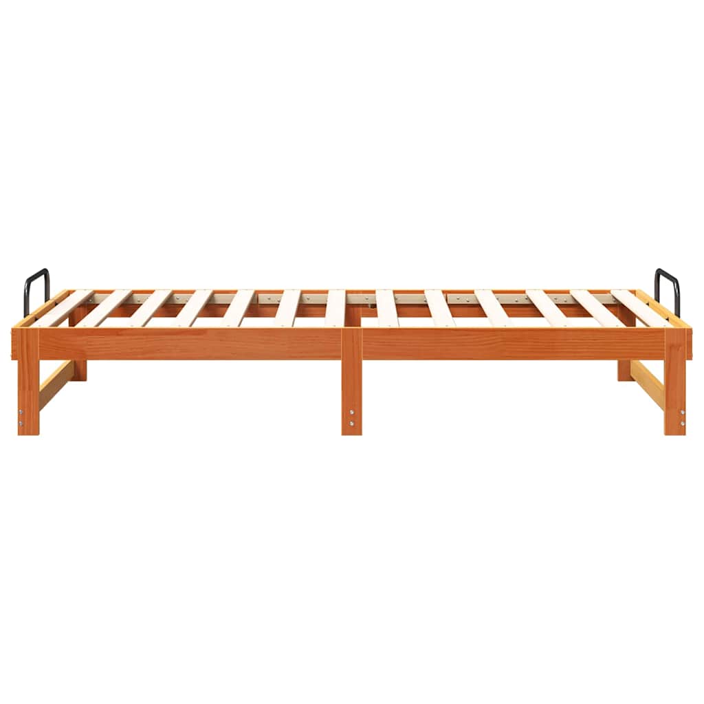 Bed Frame Brown 90 x 190 cm Solid Pine Wood