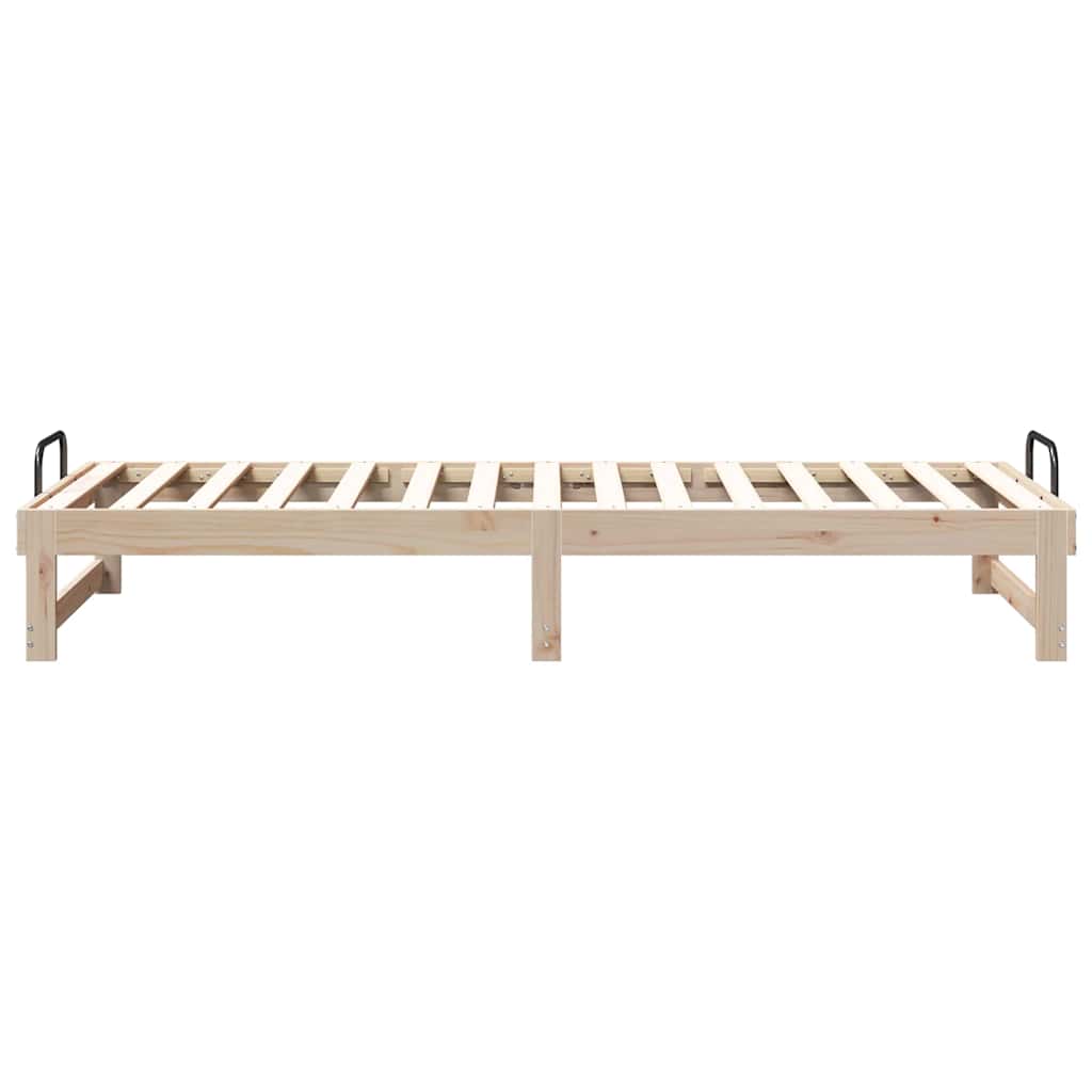 Bed Frame Brown 80 x 210 cm Solid Pine Wood