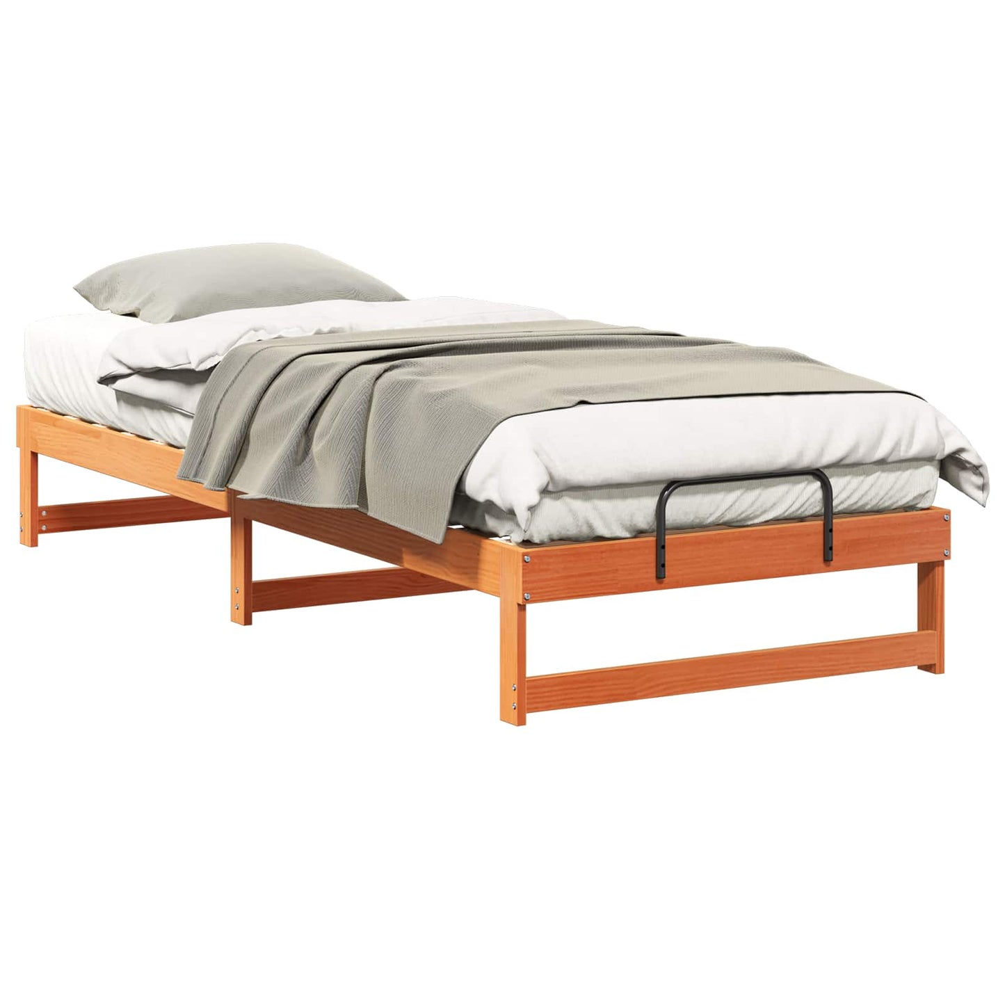 Bed Frame Brown 80 x 220 cm Solid Pine Wood