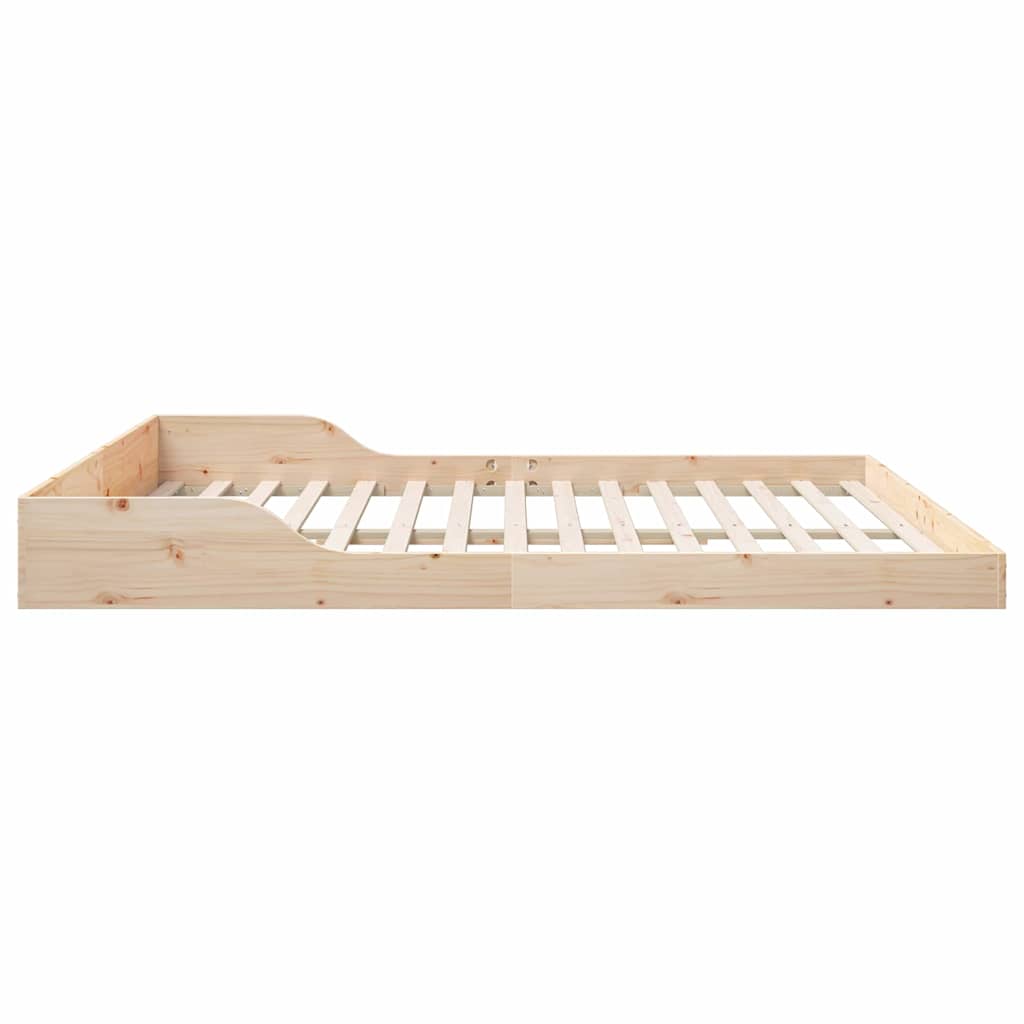 Bed Frame Brown 180 x 210 cm Solid Pine Wood