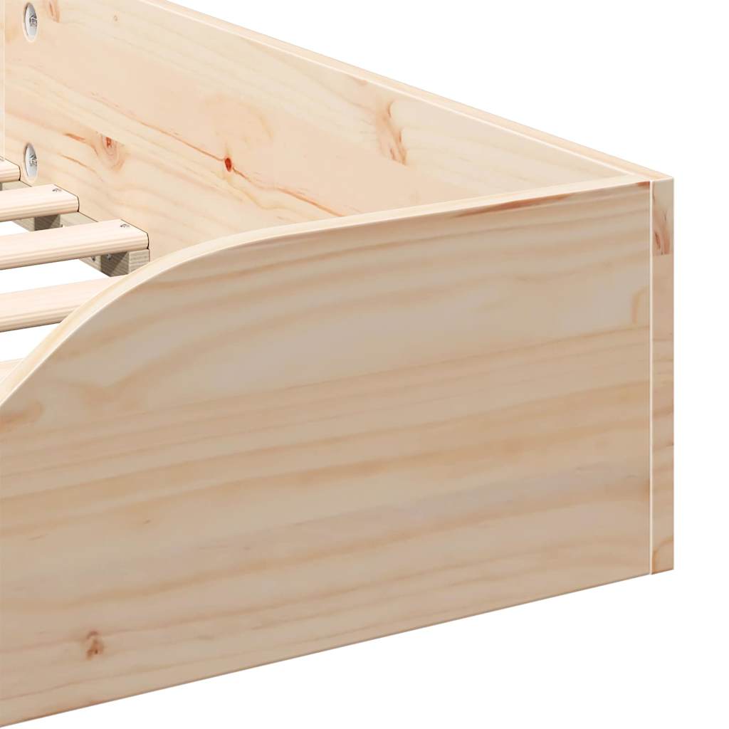 Bed Frame Brown 80 x 200 cm Solid Pine Wood