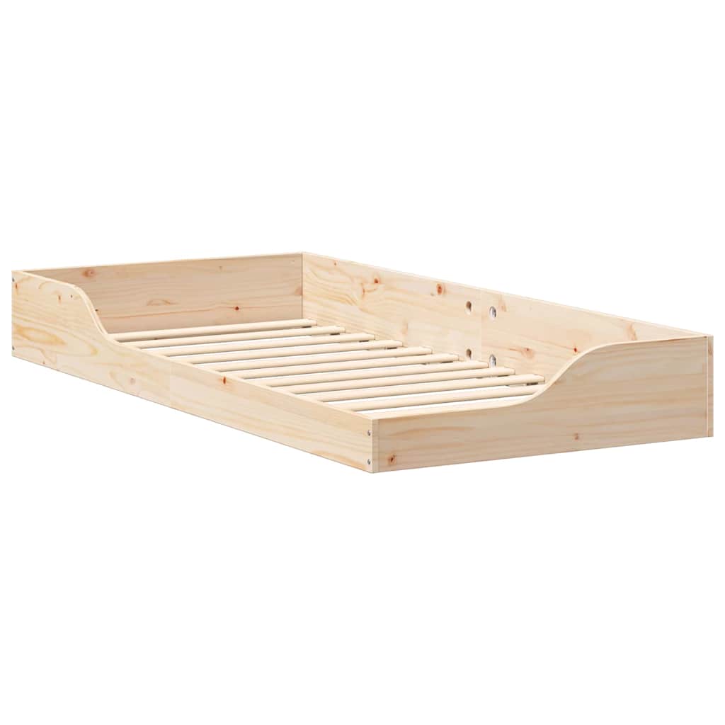 Bed Frame Brown 80 x 200 cm Solid Pine Wood