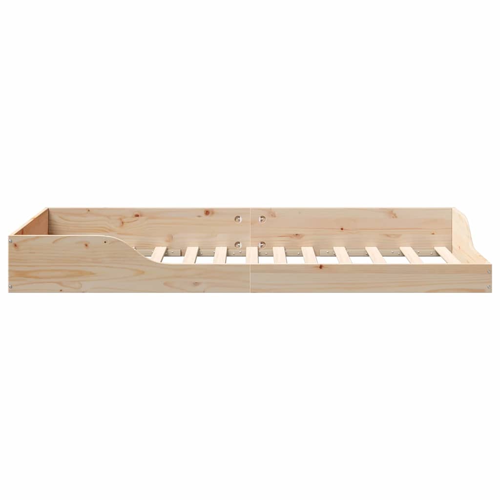 Bed Frame Brown 80 x 200 cm Solid Pine Wood