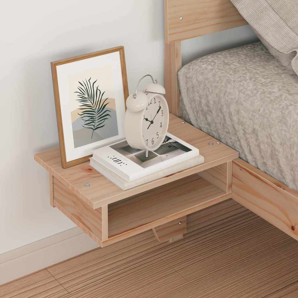 Bed Frame with Headboard Brown 80 x 200 cm Solid Pine Wood