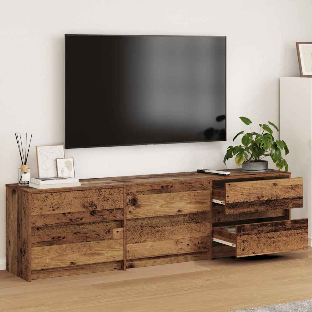 TV Units 180 x 34 x 50 cm Old Wood Engineered Wood