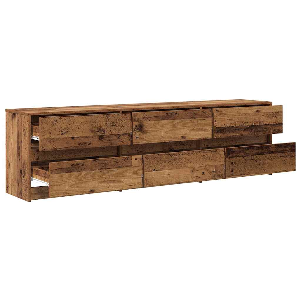 TV Units 2 pcs Old Wood 180 x 34 x 50 cm Engineered Wood