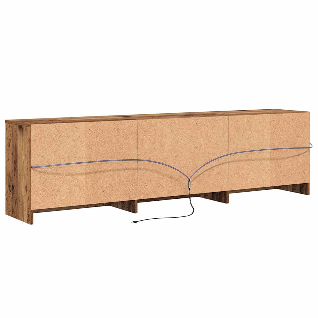 TV Units 2 pcs Old Wood 180 x 34 x 50 cm Engineered Wood