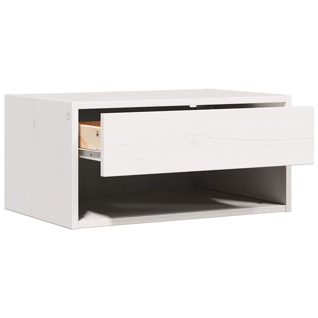 Bedside Table 2 pcs White 50 x 32.5 x 24 cm Solid pine wood