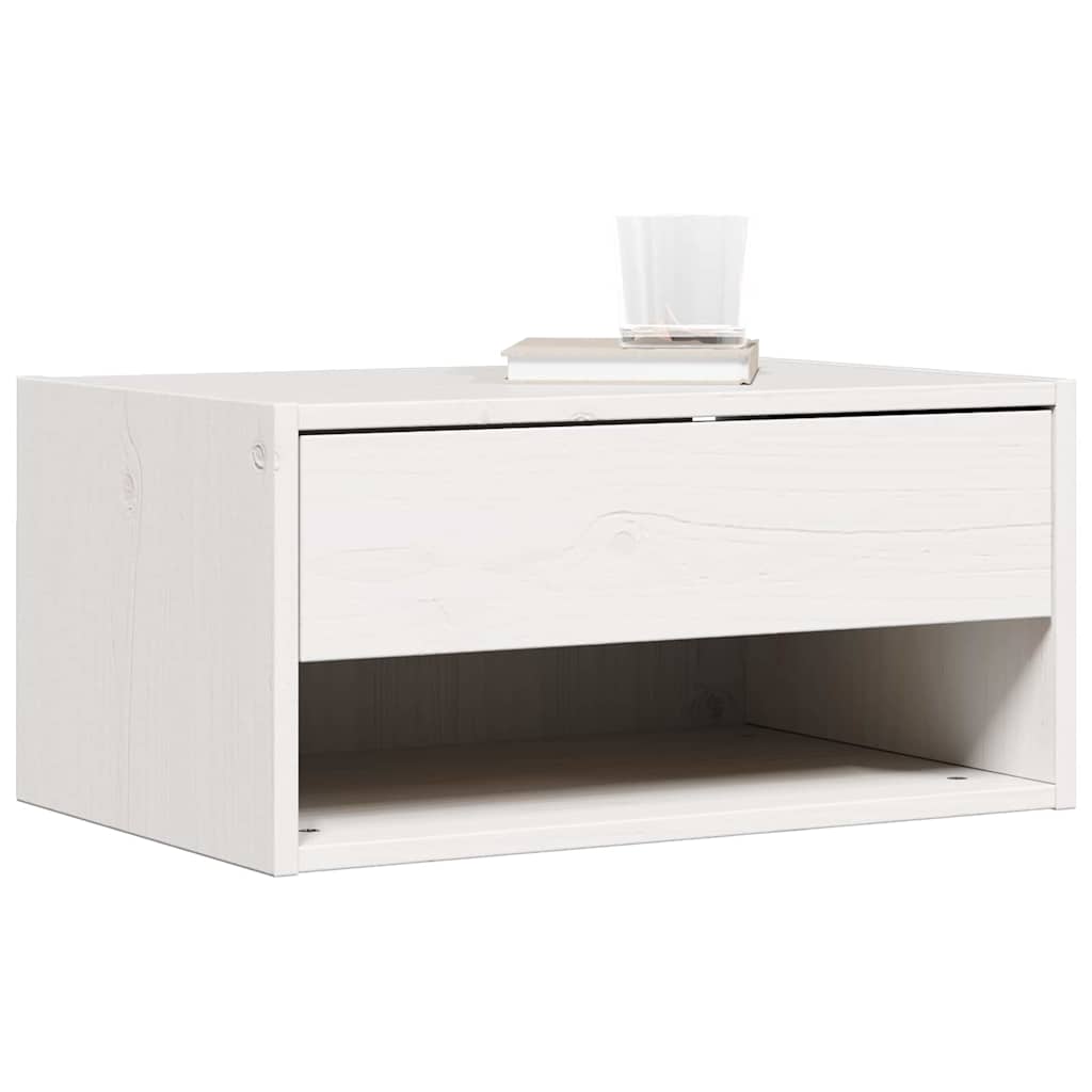 Bedside Table 2 pcs White 50 x 32.5 x 24 cm Solid pine wood