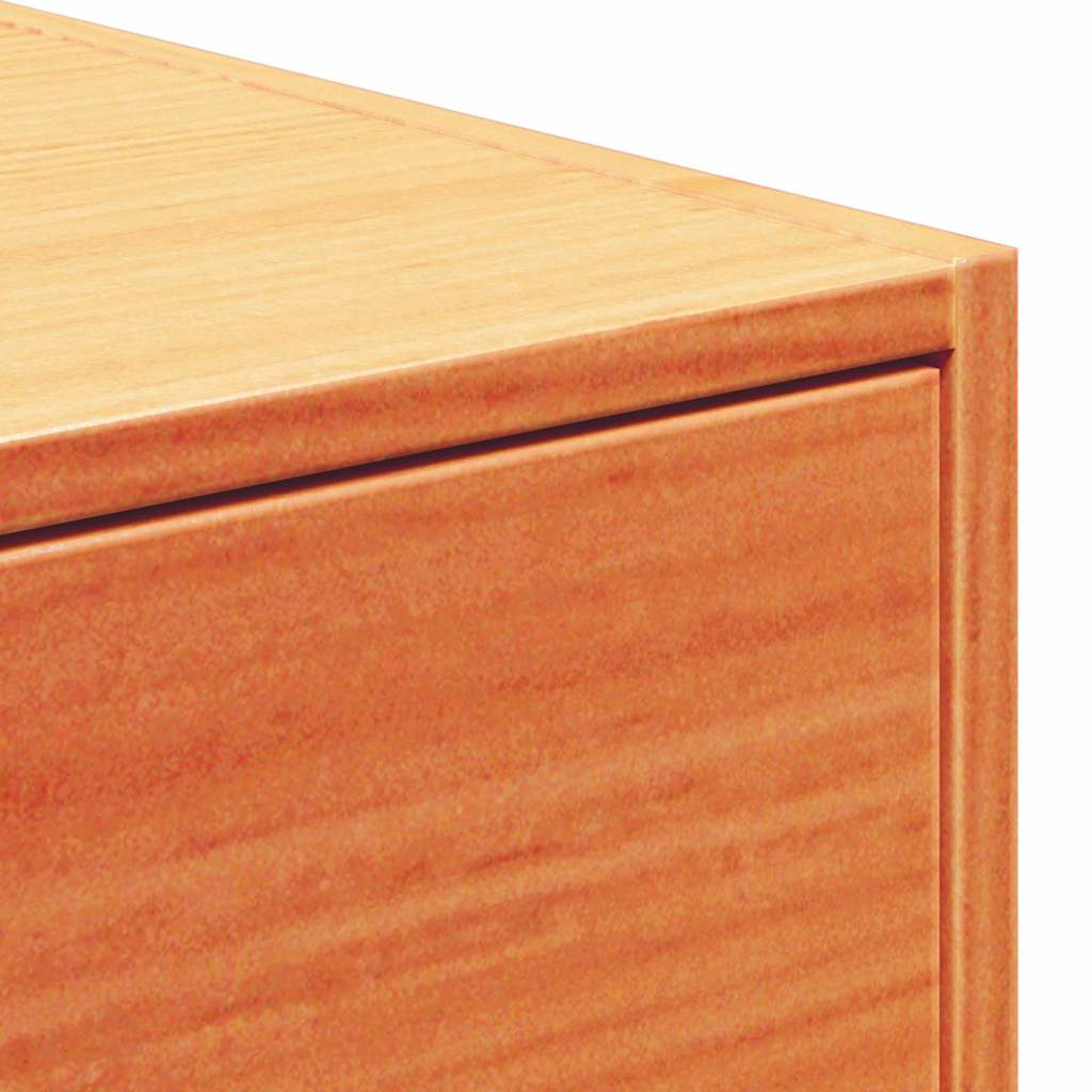 Bedside Table Wax Brown 50 x 32.5 x 24 cm Solid pine wood