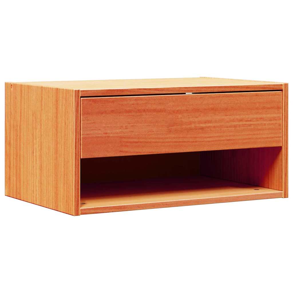 Bedside Table Wax Brown 50 x 32.5 x 24 cm Solid pine wood