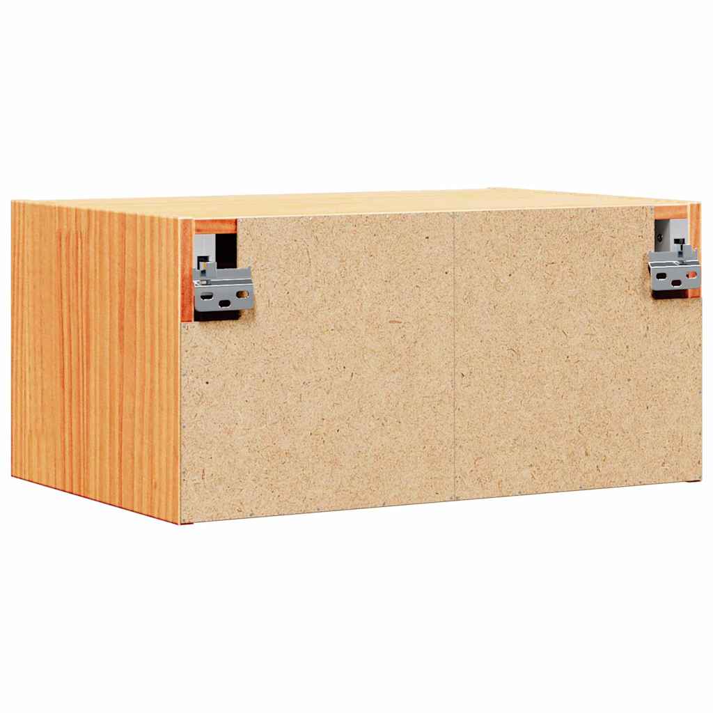 Bedside Table Wax Brown 50 x 32.5 x 24 cm Solid pine wood