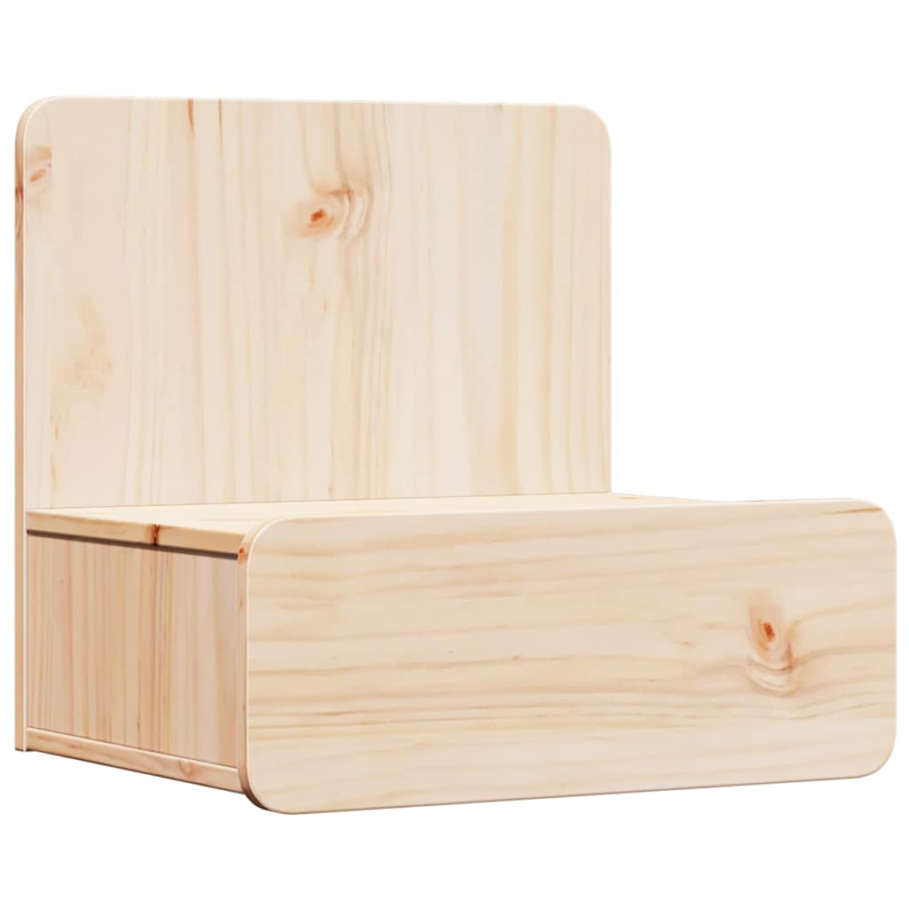 Bedside Table 2 pcs Brown 44 x 32.5 x 40 cm Solid pine wood