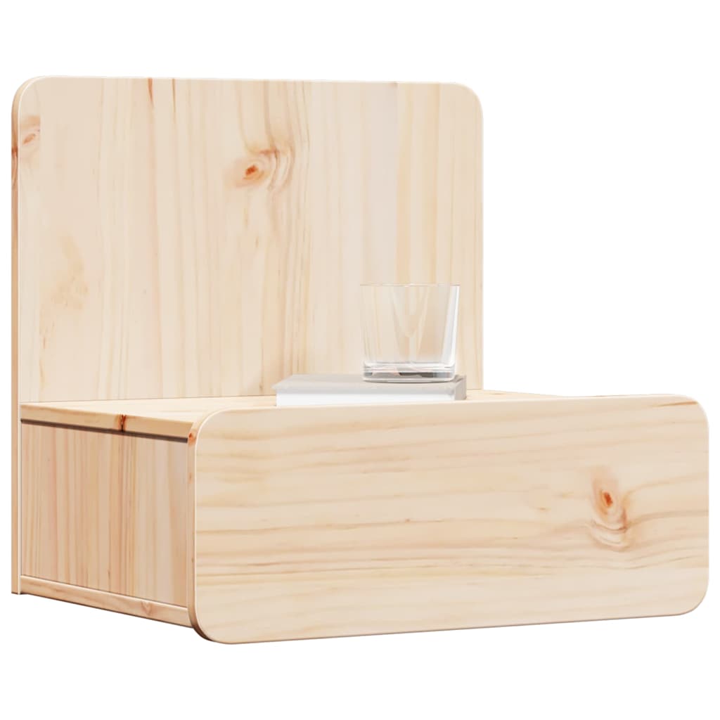 Bedside Table 2 pcs Brown 44 x 32.5 x 40 cm Solid pine wood