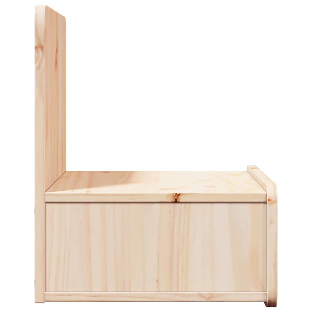 Bedside Table 2 pcs Brown 44 x 32.5 x 40 cm Solid pine wood