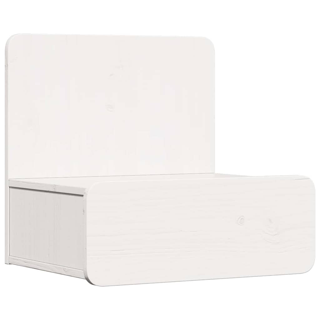 Bedside Table 2 pcs White 44 x 32.5 x 40 cm Solid pine wood