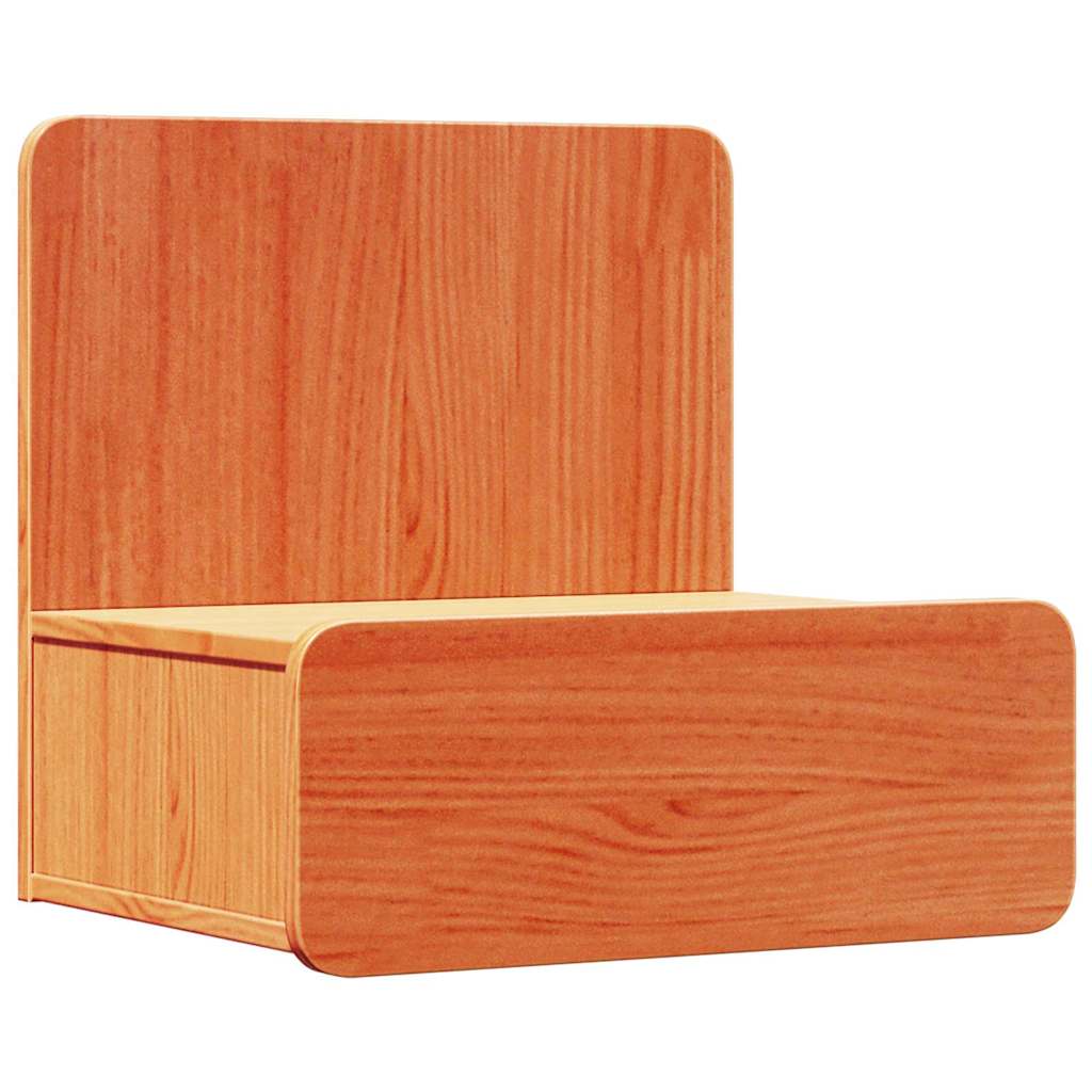Bedside Table Wax Brown 44 x 32.5 x 40 cm Solid pine wood