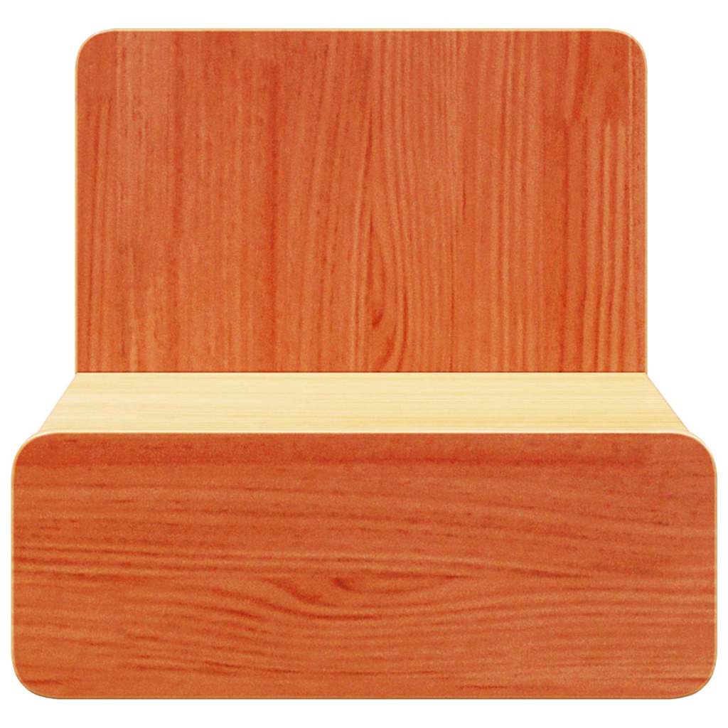 Bedside Table Wax Brown 44 x 32.5 x 40 cm Solid pine wood