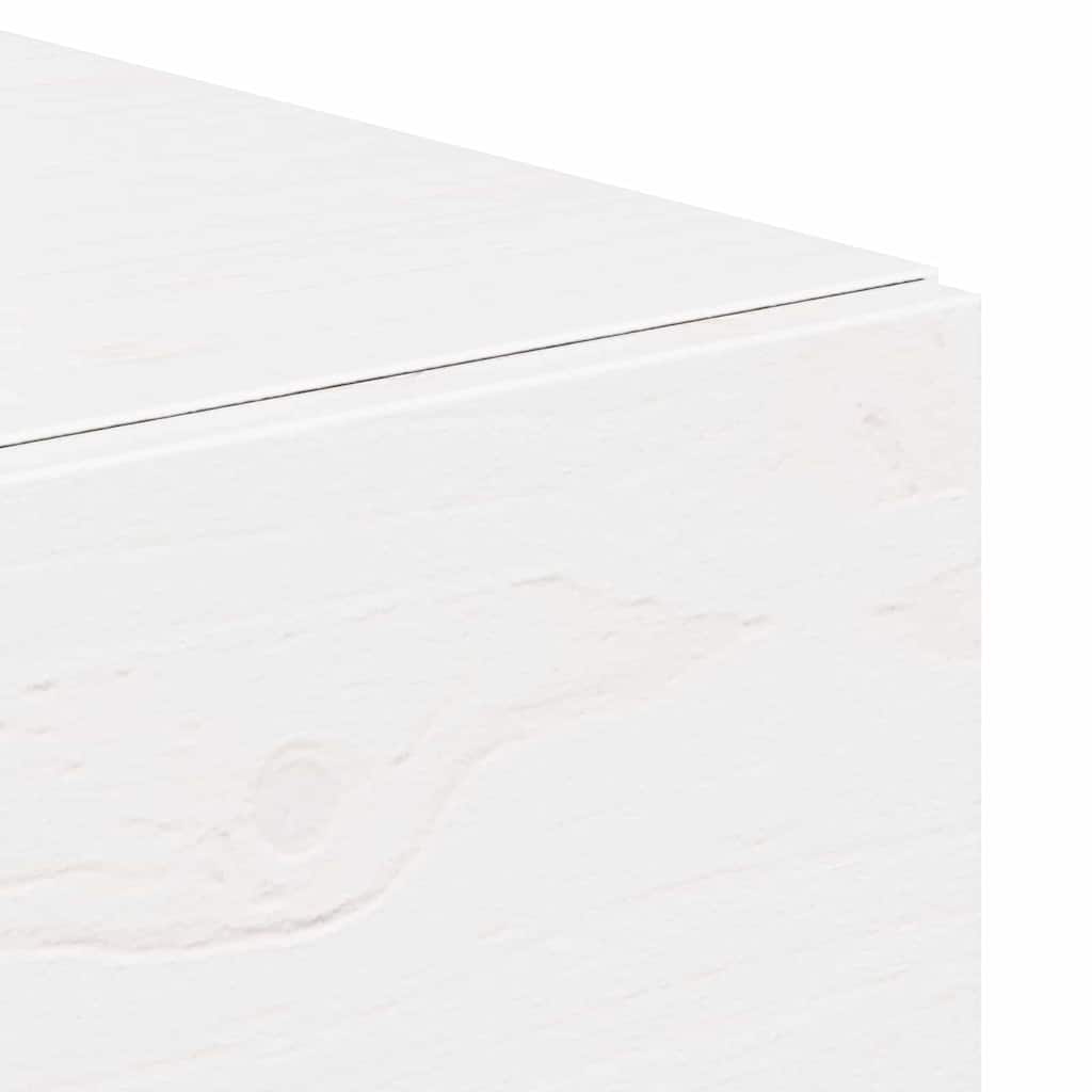 Bedside Table 2 pcs White 42 x 32.5 x 40 cm Solid pine wood
