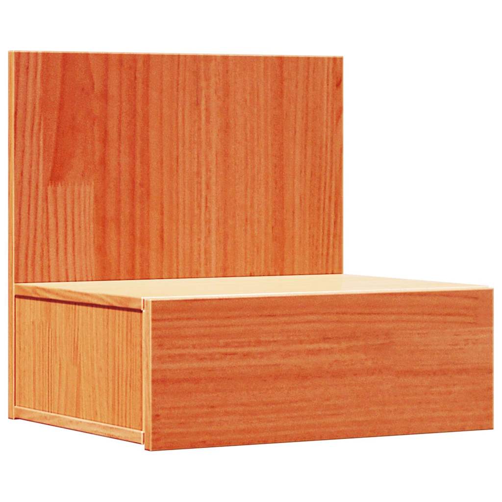 Bedside Table 2 pcs Wax Brown 42 x 32.5 x 40 cm Solid pine wood