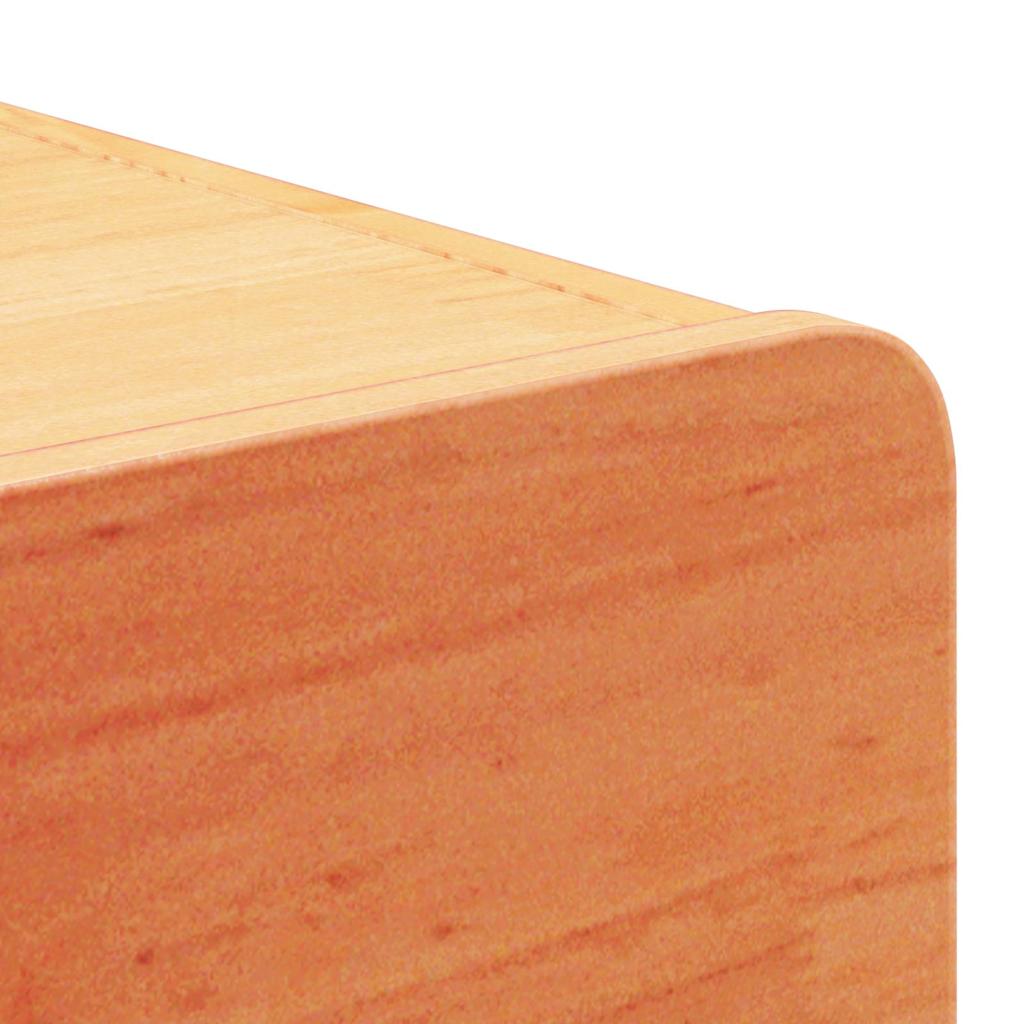Bedside Table Wax Brown 39 x 34 x 16.5 cm Solid pine wood