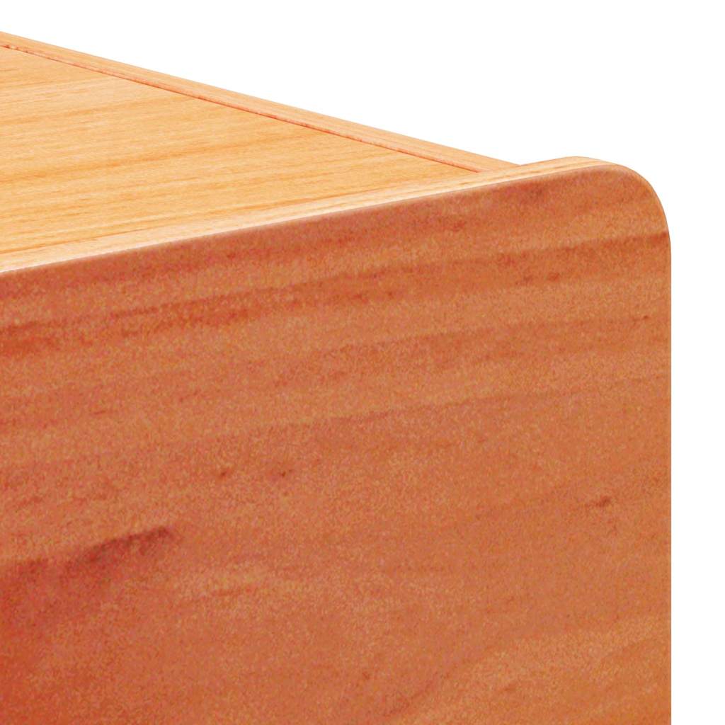 Bedside Table 2 pcs Brown 39 x 34 x 33 cm Solid pinewood