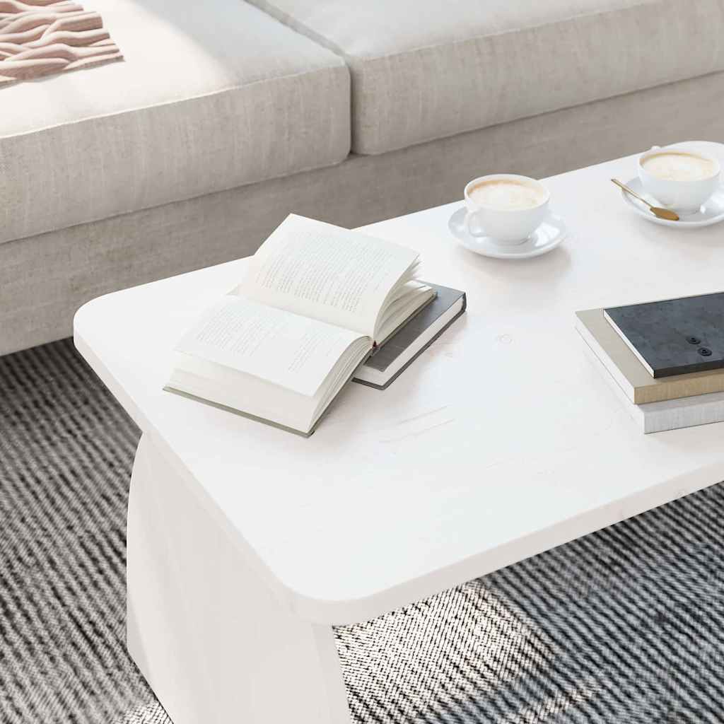 Coffee Table White 80 x 50 x 31 cm Solid pine wood
